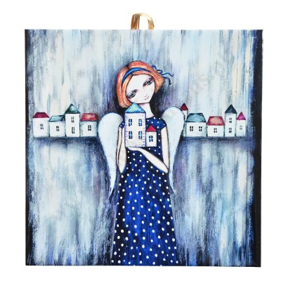 GDZIEŚ NA ZIEMI - obrazek na ceramice 15 x 15 cm - 30842