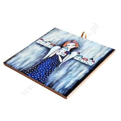 GDZIEŚ NA ZIEMI - obrazek na ceramice 10 x 10 cm - 30823