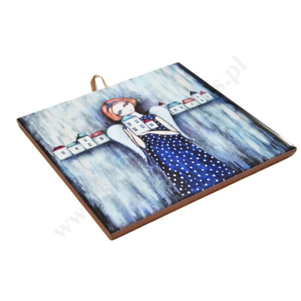 GDZIEŚ NA ZIEMI - obrazek na ceramice 10 x 10 cm - 30823
