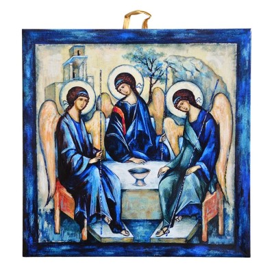TRÓJCA RUBLOWA - obrazek na ceramice 15 x 15 cm - 30858