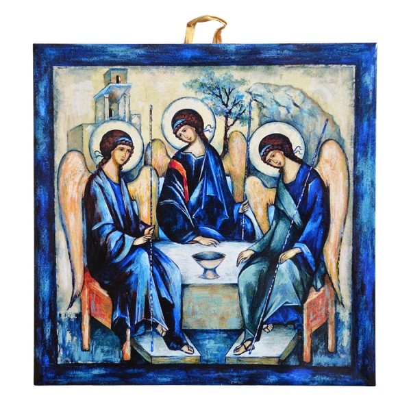 TRÓJCA RUBLOWA - obrazek na ceramice 15 x 15 cm - 30858