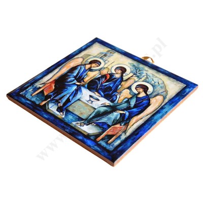TRÓJCA RUBLOWA - obrazek na ceramice 15 x 15 cm - 30858