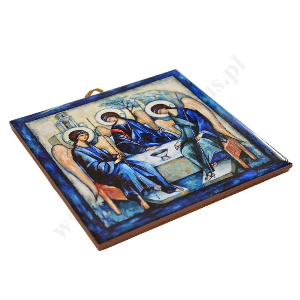 TRÓJCA RUBLOWA - obrazek na ceramice 15 x 15 cm - 30858