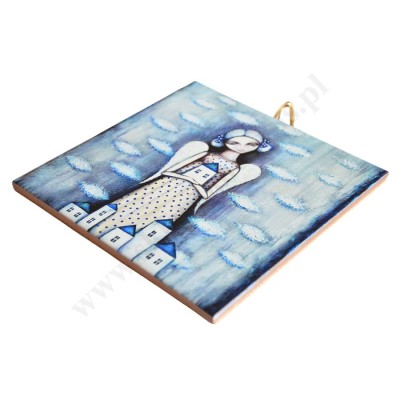DOM JEST TAM... - obrazek na ceramice 10 x 10 cm - 30825