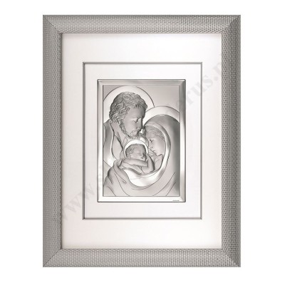 ŚWIĘTA RODZINA - OBRAZEK SREBRNY - format 51.5 x 65.5 cm - 6108/36