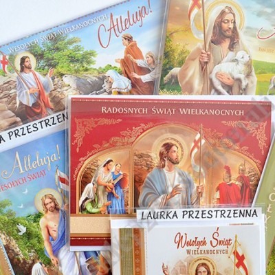 KARTKA SKŁADANA PRZESTRZENNA WIELKANOCNA Z KOPERTĄ A5PW
