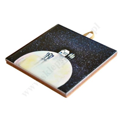 TWOJE SERCE - obrazek na ceramice 10 x 10 cm - 30826