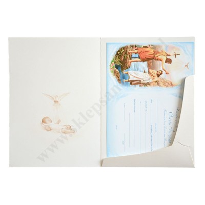 PAMIĄTKA CHRZTU ŚWIĘTEGO - teczka 15.9 x 22.3 cm - 67506
