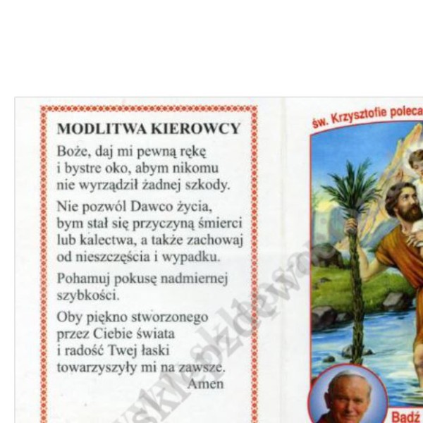 SKŁADANKA ŚW.KRZYSZTOFA