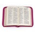 BIBLIA DLA KOBIET - suwak, złocone brzegi kartek, malinowa