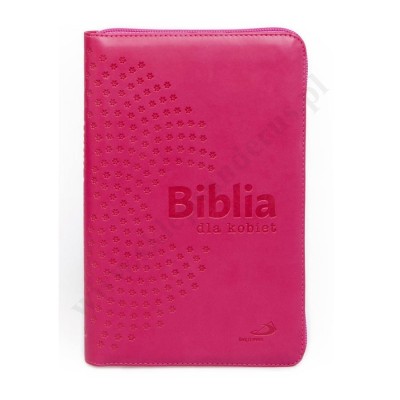 BIBLIA DLA KOBIET - zamek, złocone brzegi kartek, paginatory