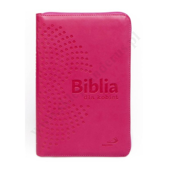 BIBLIA DLA KOBIET - zamek, złocone brzegi kartek, paginatory