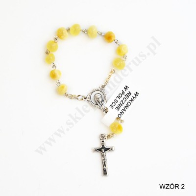 DZIESIĄTEK RÓŻAŃCA BURSZTYN - mix wzorów - 69524