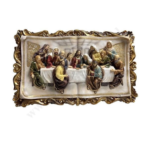 OSTATNIA WIECZERZA - płaskorzeźba 74 x 45 cm - A5652