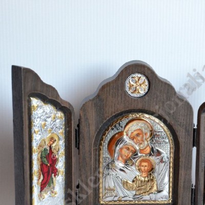ŚWIĘTA RODZINA - drewniany tryptyk - 84877