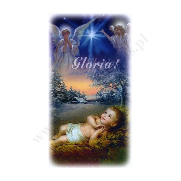 OBRAZEK KOLĘDOWY - format 7 x 13 cm - bez tekstu - paczka 100 szt. - 87952 OBRAZEK KOLĘDOWY - format 7 x 13 cm - bez tekstu - paczka 100 szt. - 87952