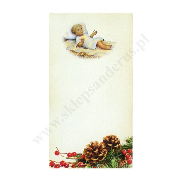 OBRAZEK KOLĘDOWY - format 7 x 13 cm - bez tekstu - paczka 100 szt. - 87952 OBRAZEK KOLĘDOWY - format 7 x 13 cm - bez tekstu - paczka 100 szt. - 87952