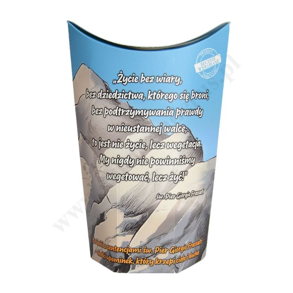 ŚWIĘTY PIER GIORGIO FRASSATI - KRÓWKI Z SENTENCJAMI - 250G - 3462