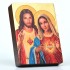 SERCE JEZUSA I SERCE MATKI BOŻEJ - ikona 12 x 16.5 cm - 51546