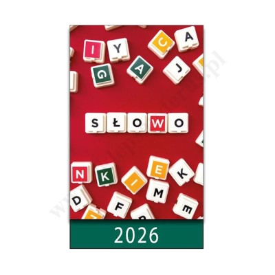 SŁOWO - KALENDARZ NA BIURKO 2026
