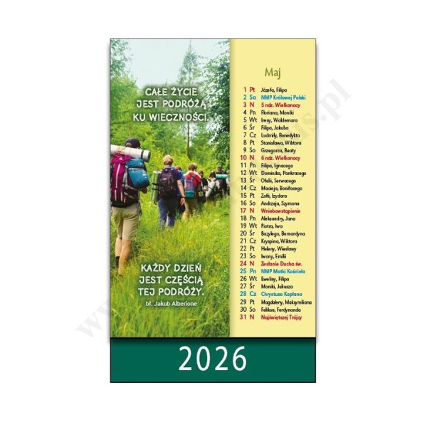 SŁOWO - KALENDARZ NA BIURKO 2026