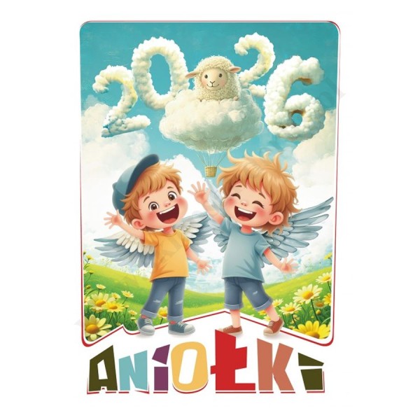 ANIOŁKI - KALENDARZ 2026  - format A4