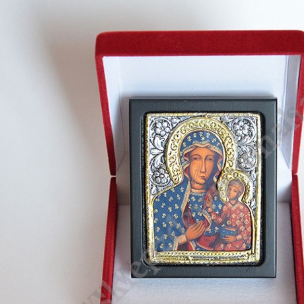 MATKA BOŻA CZĘSTOCHOWSKA - ikonka 6.2 x 7.6 cm - 83484