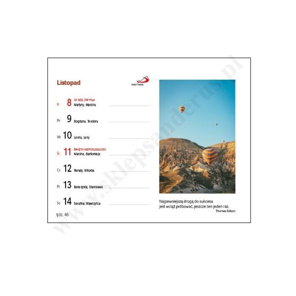 CZAS NA RADOŚĆ - KALENDARZ NA BIURKO 2026