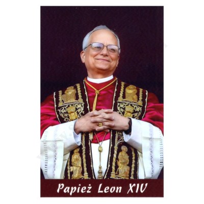 PAPIEŻ LEON XIV - obrazek 6.5 x 10 cm - paczka 100 szt. - 85171