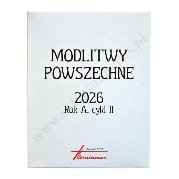 MODLITWY POWSZECHNE NA ROK LITURGICZNY A (2025/2026) - WKŁAD BEZ SEGREGATORA