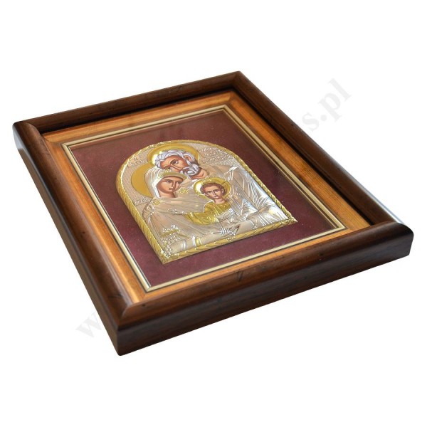 ŚWIĘTA RODZINA - ikona w ramce za szkłem 23.3 x 27.3 cm - 72671