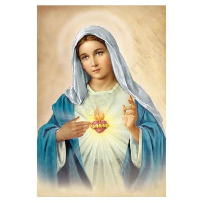 PLAKAT - SERCE MATKI BOŻEJ - format 33,5 x 49 cm - 0452