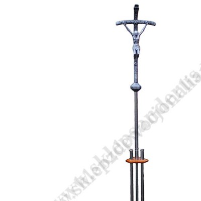KRZYŻ PROCESYJNY Z PODSTAWĄ - wysokość 210 cm - 8430
