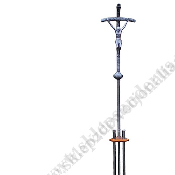 KRZYŻ PROCESYJNY Z PODSTAWĄ - wysokość 210 cm - 8430