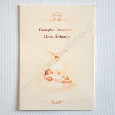 PAMIĄTKA CHRZTU ŚWIĘTEGO - teczka 16 x 22.3 cm - 88142