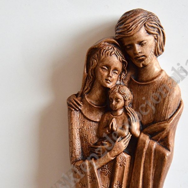 ŚWIĘTA RODZINA - płaskorzeźba - wys.11.2 cm - 6017