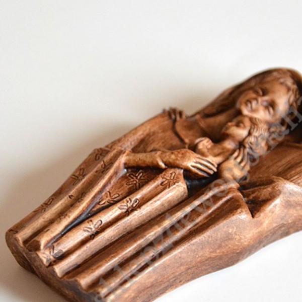 ŚWIĘTA RODZINA - płaskorzeźba - wys.11.2 cm - 6017