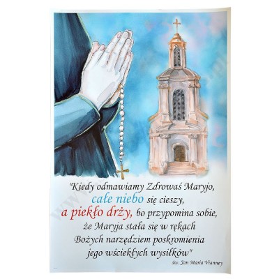 PLAKAT - KIEDY ODMAWIAMY ZDROWAĆ MARYJO... - format 33,5 x 49 cm - 70855