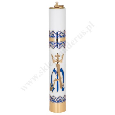 ŚWIECA OLEJOWA MARYJNA - z wkładem regulowanym - wys. 40 cm - 71678