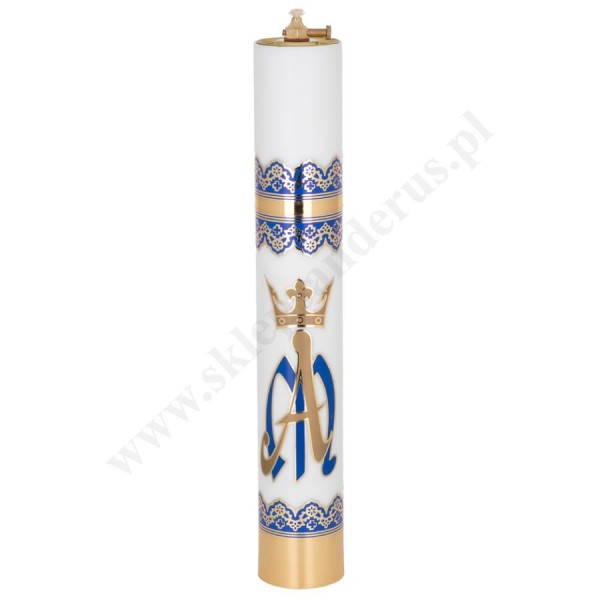 ŚWIECA OLEJOWA MARYJNA - z wkładem regulowanym - wys. 40 cm - 71678