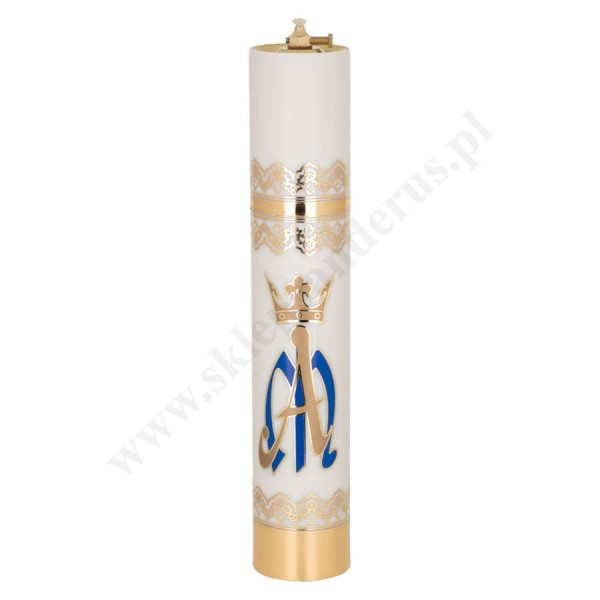 ŚWIECA OLEJOWA MARYJNA - z wkładem regulowanym - wys. 40 cm - 71729