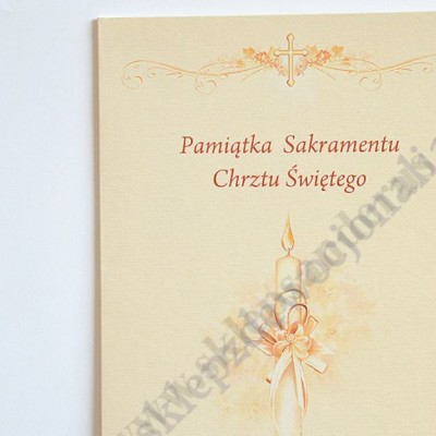 PAMIĄTKA CHRZTU ŚWIĘTEGO - teczka 16 x 22.3 cm - 69124