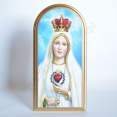 MATKA BOŻA FATIMSKA - obrazek 12.5 x 25 cm - 30117