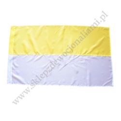 FLAGA ŻÓŁTO-BIAŁA - MATERIAŁOWA 112 cm x 70 cm - 83611