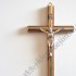 KRZYŻ DREWNIANY Z WSTAWKĄ METALOWĄ - wys.20 cm - 5064