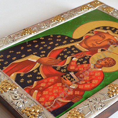 MATKA BOŻA CZĘSTOCHOWSKA - ikona 22.7 x 29.3 cm - 84092
