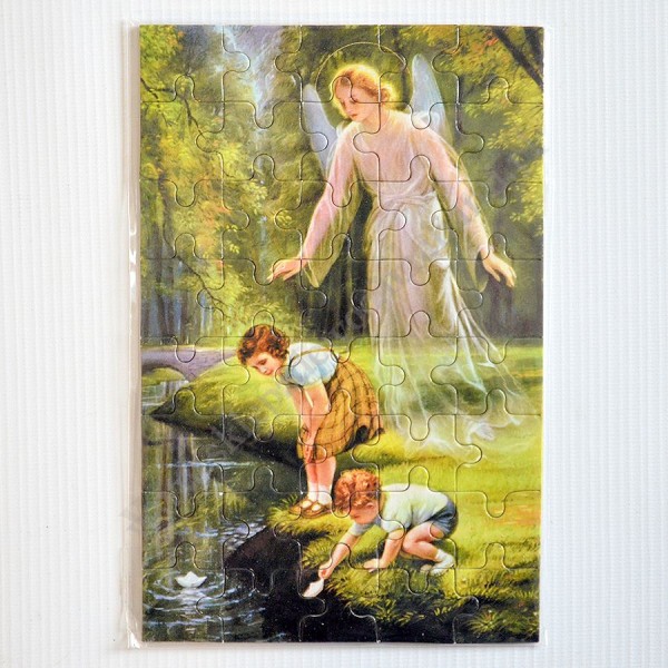 ANIOŁ STRÓŻ - PUZZLE 13 X 20 CM - 40 ELEMENTÓW - 89704