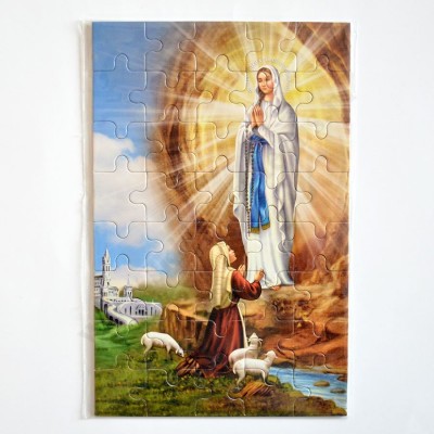 MATKA BOŻA Z LOURDES - PUZZLE 13 x 20 cm - 40 ELEMENTÓW - 79927