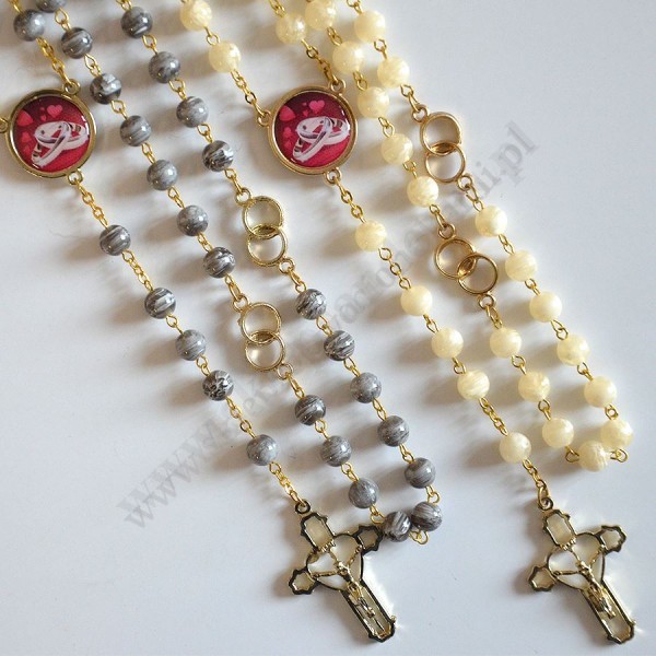 RÓŻAŃCE ŚLUBNE - komplet - 89434