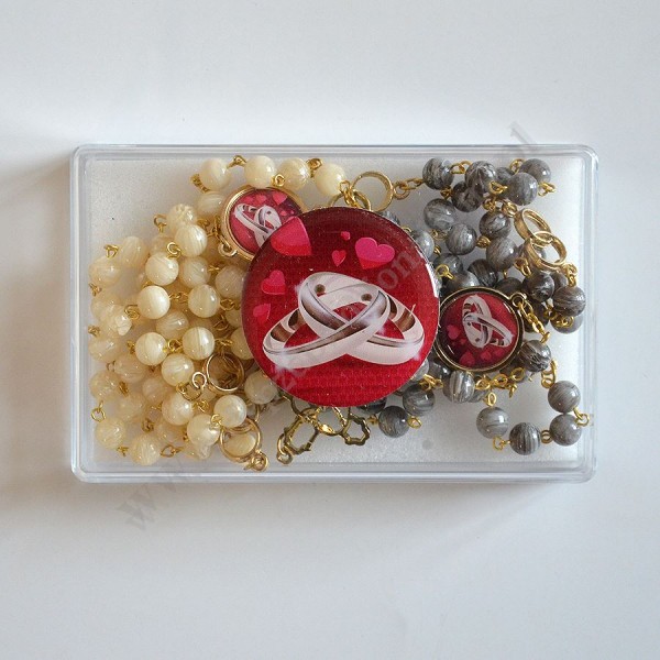 RÓŻAŃCE ŚLUBNE - komplet - 89434